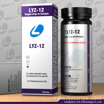 LYZ Urine Strips test 12 items